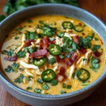 Spicy Jalapeño Popper Chicken Soup