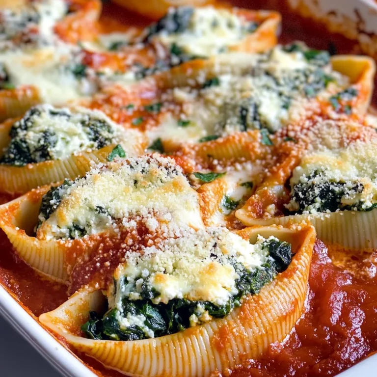 Spinach and Ricotta Stuffed Shells