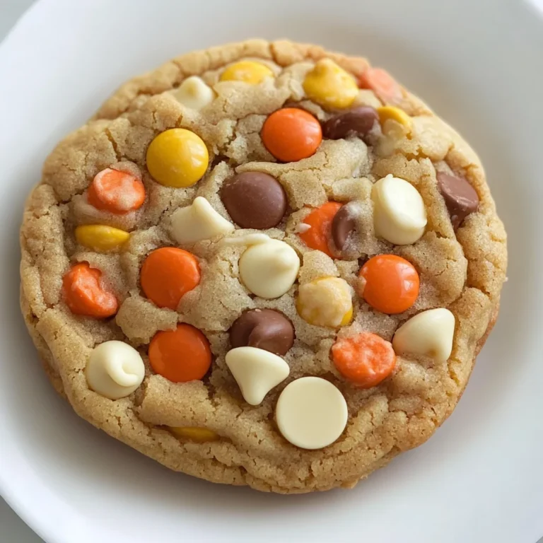 White Chocolate Reese’s Pieces Peanut Butter Chip Cookies